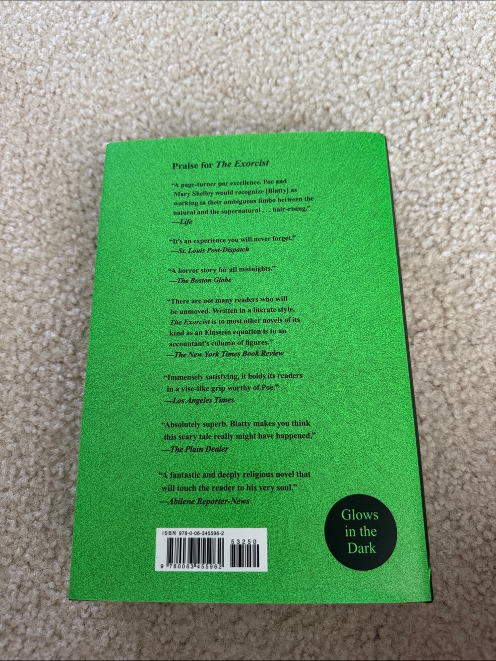 The Exorcist Green Book Cover - Picture 3 of 3